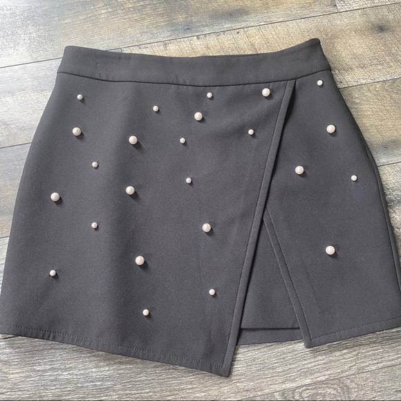 Zara Front Slit Beaded Skirt - Picture 1 of 7